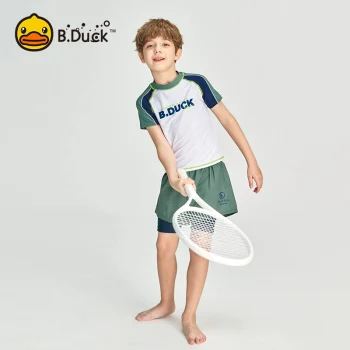 B.Duck Boys' 2-Piece Swimwear Set - Quick Dry UV Protection for Pool & Beach