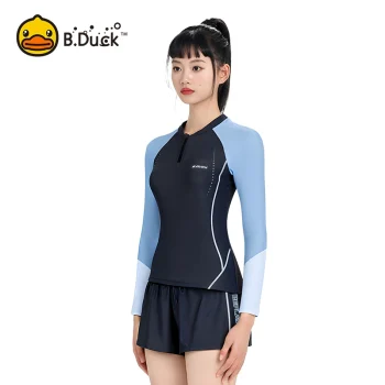 B.Duck Women's 2025 Premium Swim Dress SetModest Two-Piece with Tummy Control & UPF50+ (Plus Size Inclusive)