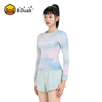 B.Duck Women's Premium 2025 Swimwear Set: Slimming Long-Sleeve Rash Guard with Tummy Control | Quick-Dry & UPF50+ Surfing Swimsuit