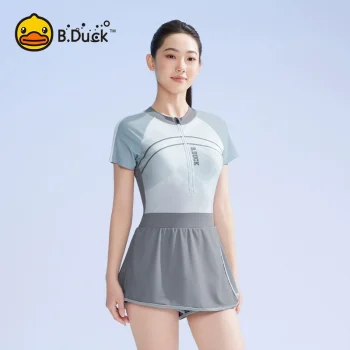 B.Duck Women's 2025 Premium Swimsuit Dress‌Tummy-Control Skirted One Piece | Modest Swimwear with Slimming Tech