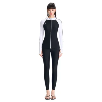 B.Duck Women's Swim Set: Modest Long Sleeve, UPF50+ for Beach & Surf
