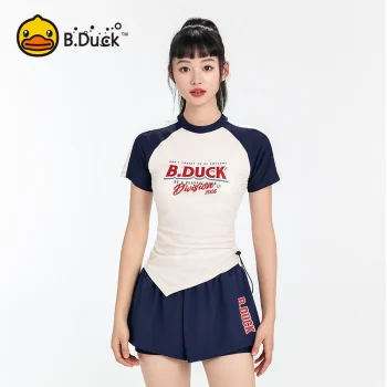 B.Duck Modest Two-Piece Swimsuits for Women - Tummy Control Slimming Design (Plus Size Friendly)