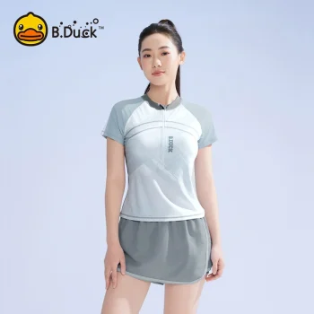 B.Duck Women's Premium Swim Separates: 2025 Modest 2-Piece Set with Slimming Coverage | Lap Swimming & Poolside Elegance