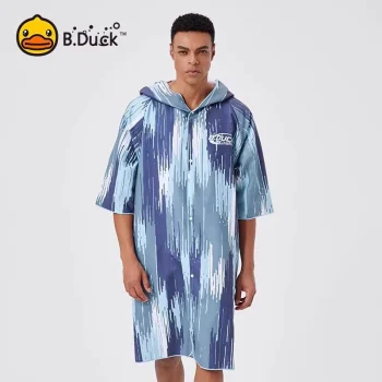B.Duck Quick-Dry Swim Poncho with Hood